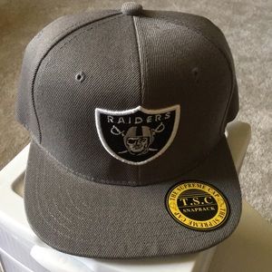 New Gray black Raider Hat